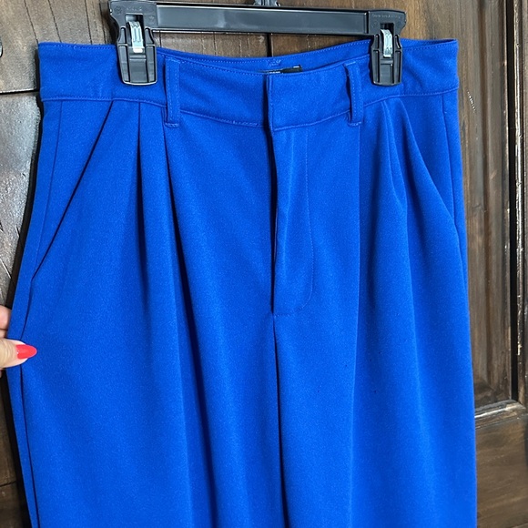 Rewash Women's Blue Wide-Leg Trousers - Picture 2 of 4